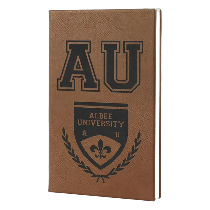 Dark Brown Leatherette Journal