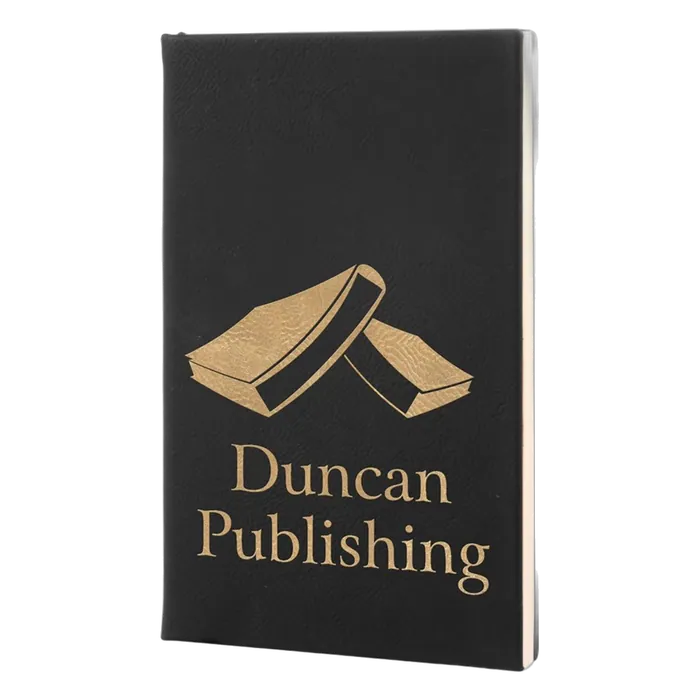 Black/Gold Leatherette Journal