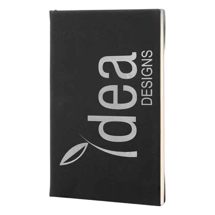 Black/Silver Leatherette Journal