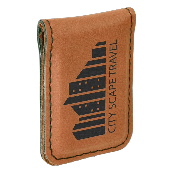 Rawhide Laserable Leatherette Money Clip