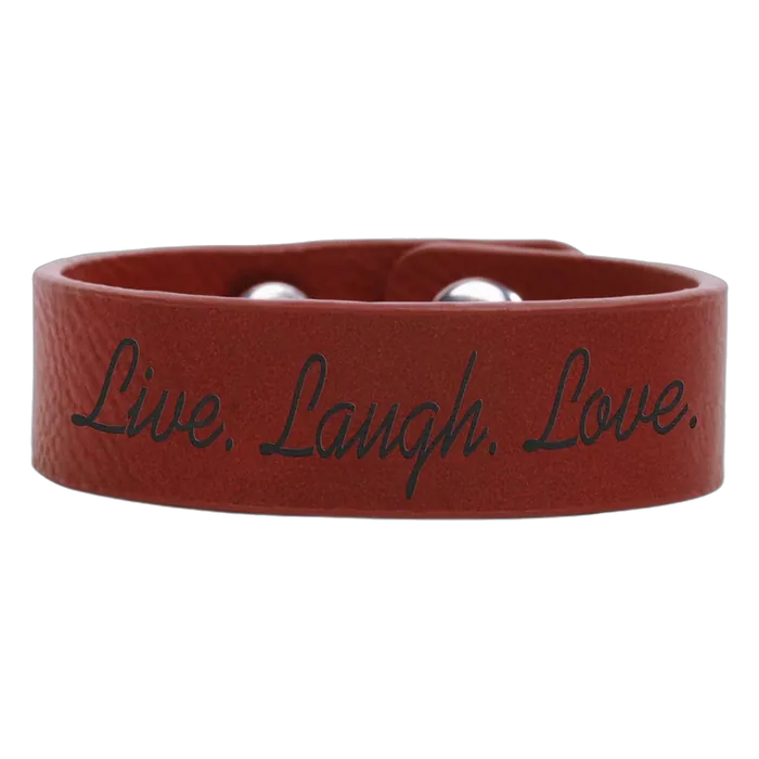 Rose' Leatherette Youth Cuff Bracelet