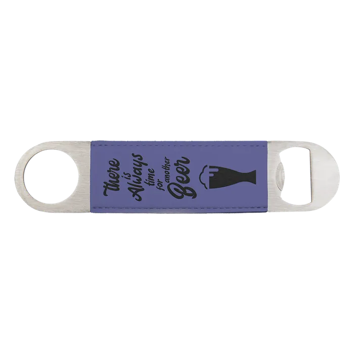 Purple Leatherette Bottle Opener