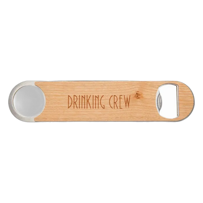 Bottle Opener with Wood Veneer