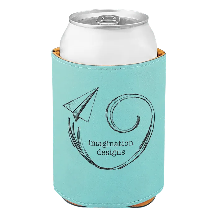 Teal Leatherette Beverage Holder