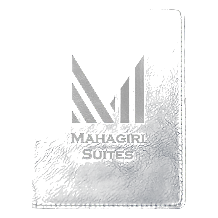 Blue/Silver Leatherette Passport Holder
