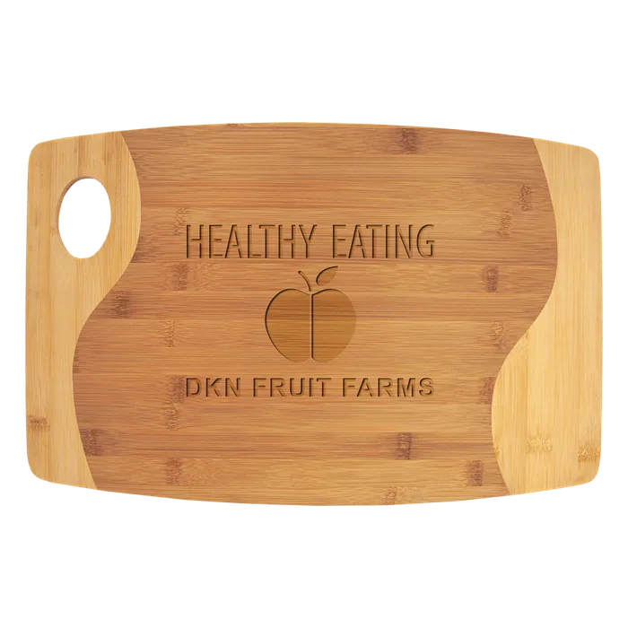 Natural Bamboo Cutting Board with a Handle, 17 34" x 11 3/4" x 5/16"