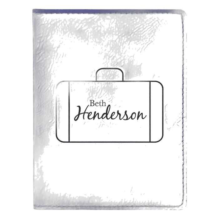 Purple Leatherette Passport Holder