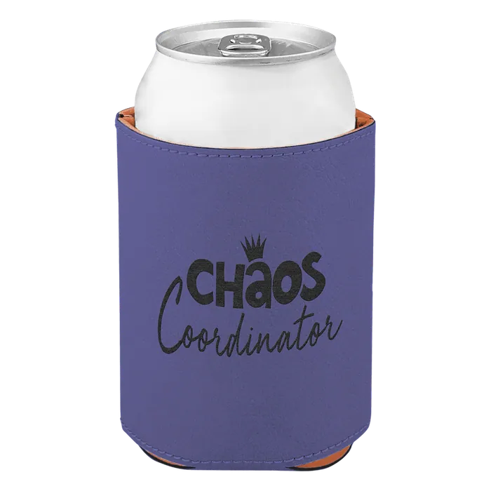 Purple Leatherette Beverage Holder