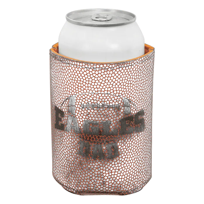 Football Leatherette Beverage Holder