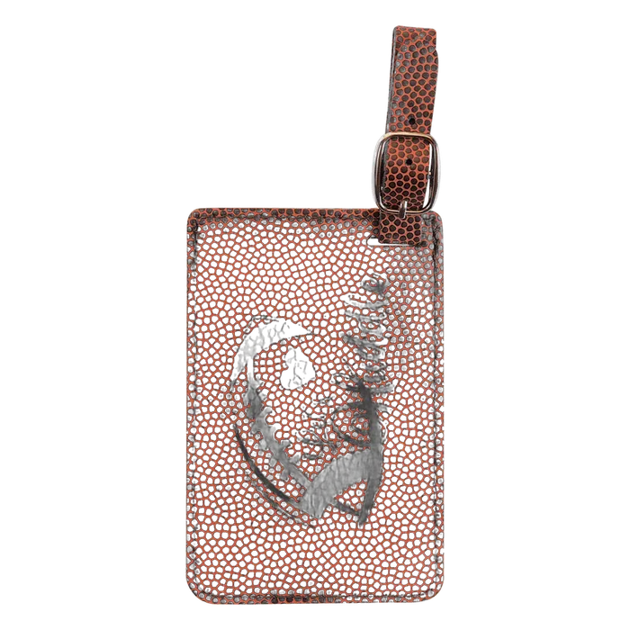 Football Leatherette Luggage Tag