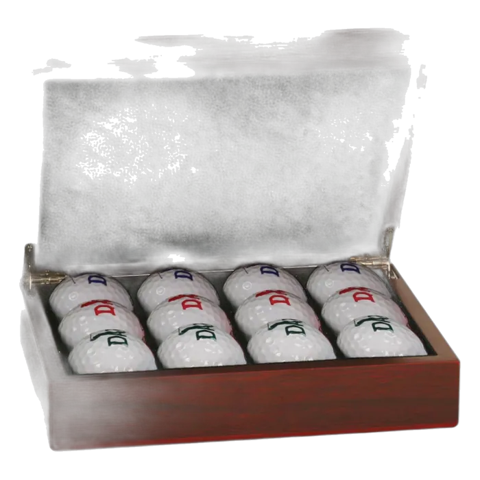 Rosewood Finish Golf Ball Set