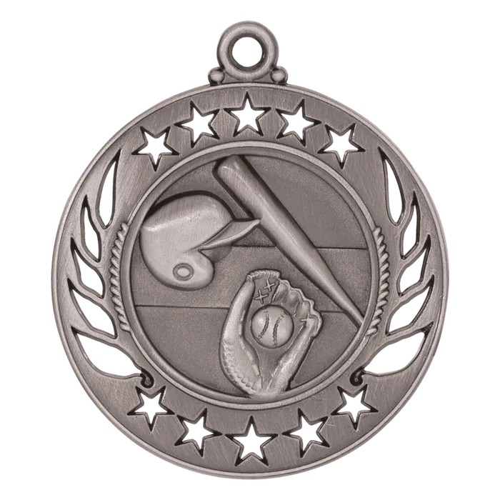 Baseball/Softball Galaxy Medal-Silver