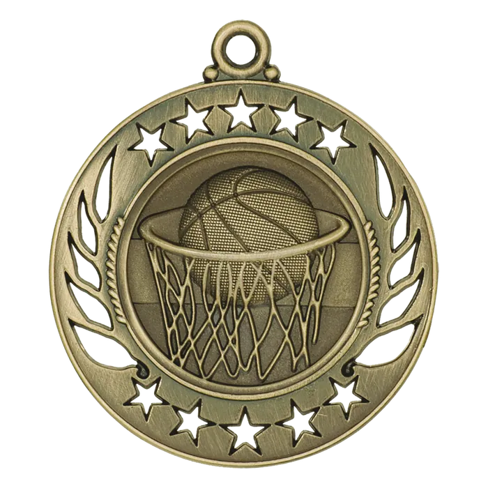 Basketball Galaxy Medal-Gold