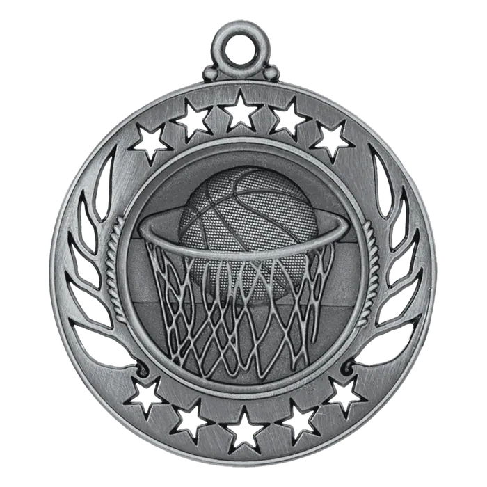 Basketball Galaxy Medal-Silver
