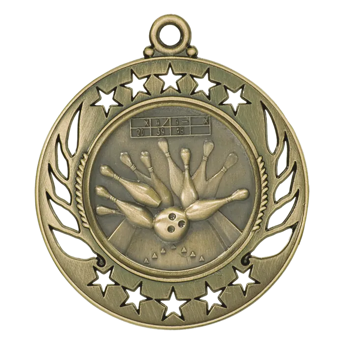 Bowling Galaxy Medal-Gold