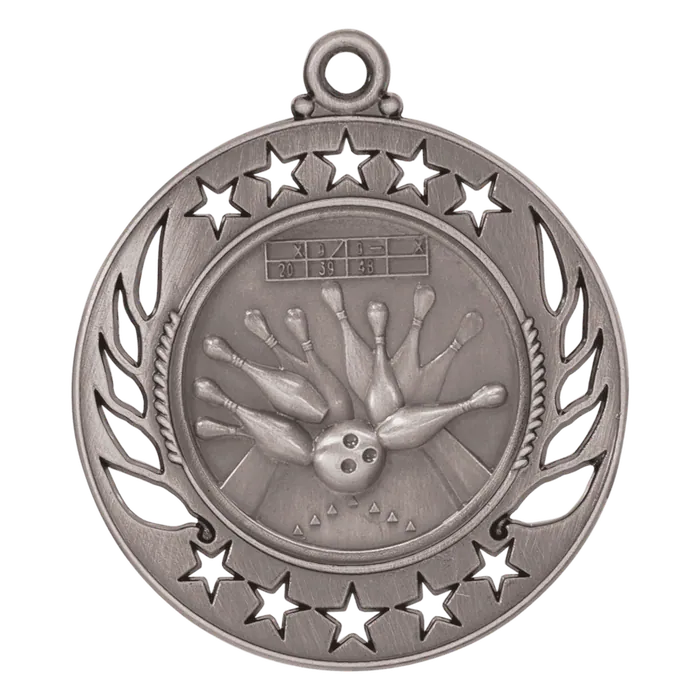 Bowling Galaxy Medal-Silver