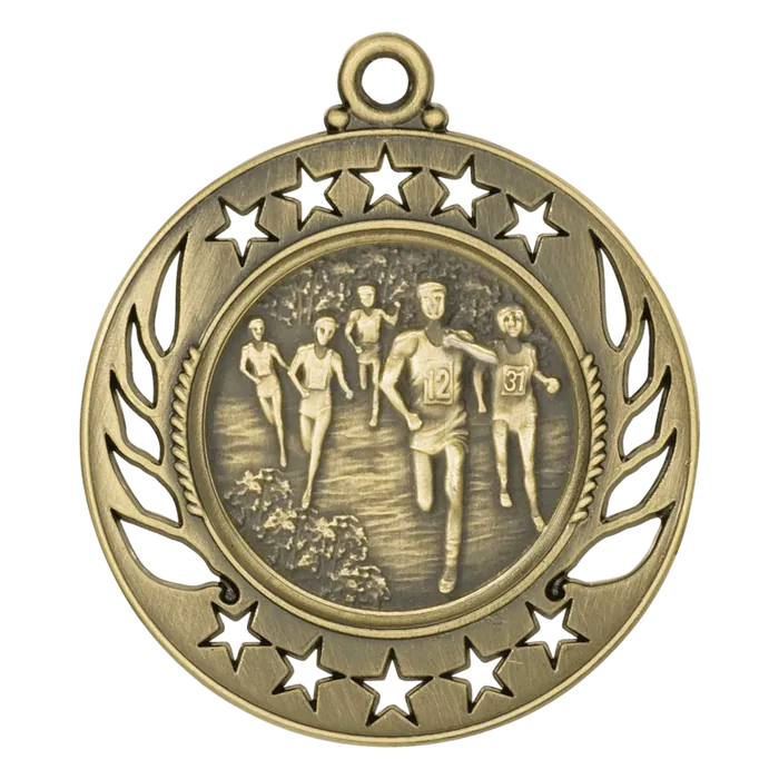 Cross Country Galaxy Medal-Gold
