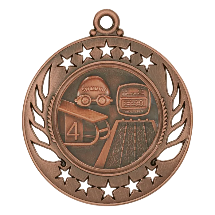 Swimming Galaxy Medal-Bronze