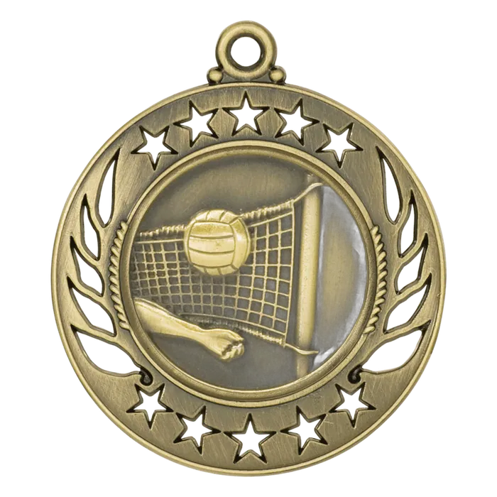 Volleyball Galaxy Medal-Gold