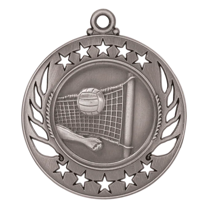 Volleyball Galaxy Medal-Silver
