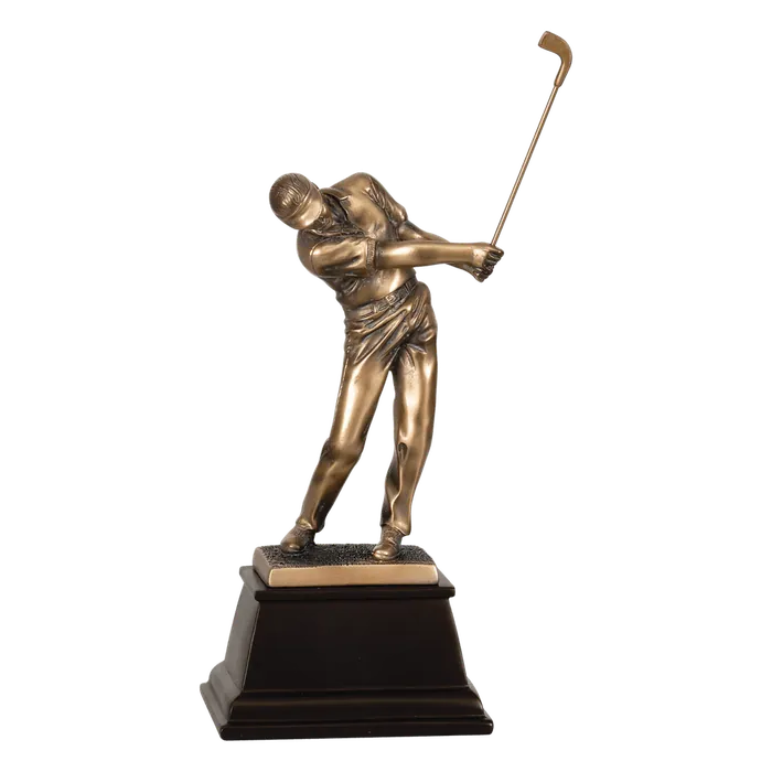 Male Bronze Golf Resin-8 3/4"