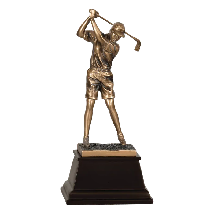 Female Bronze Golf Resin-9 1/2"