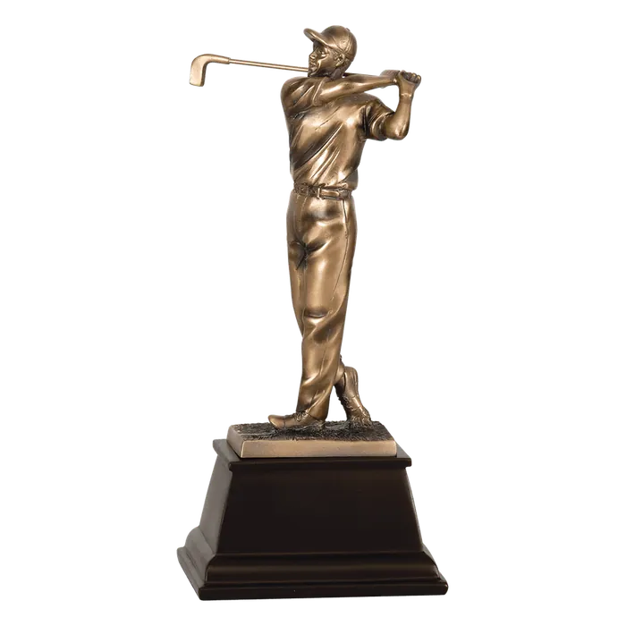 Male Bronze Golf Resin-13", Style GSN22