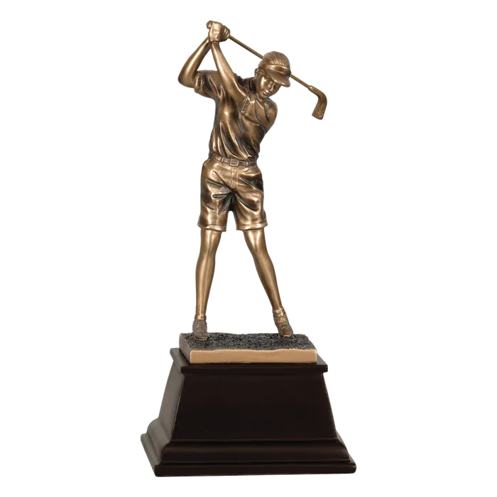 Female Bronze Golf Resin-13 1/4"
