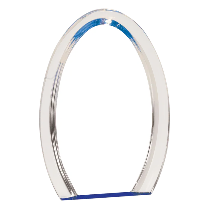 Large Blue Oval Halo Acrylic
