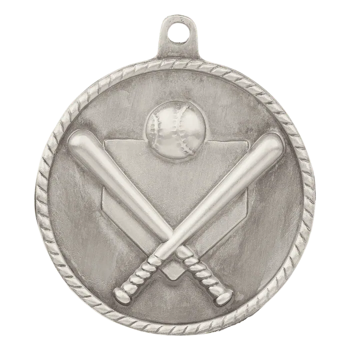 Baseball/Softball High Relief Medal-Silver