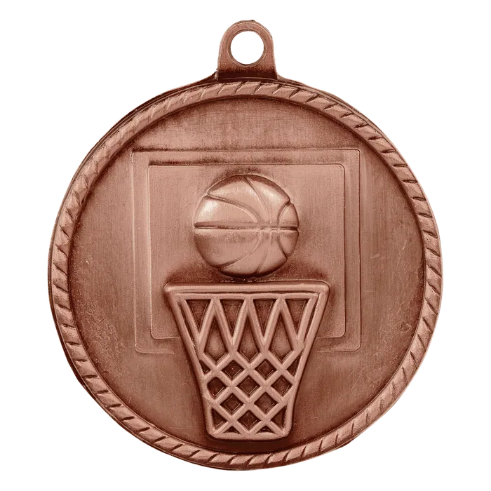 Basketball High Relief Medal-Bronze