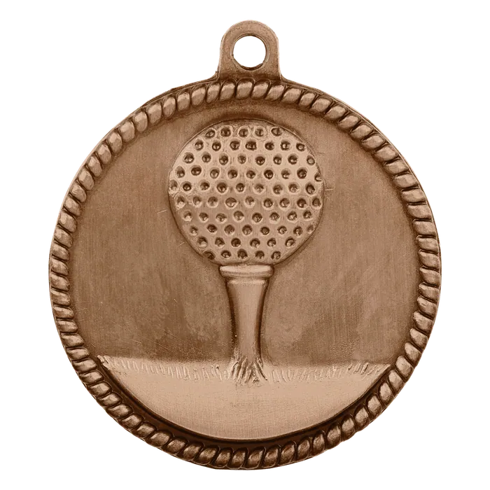 Golf High Relief Medal-Bronze