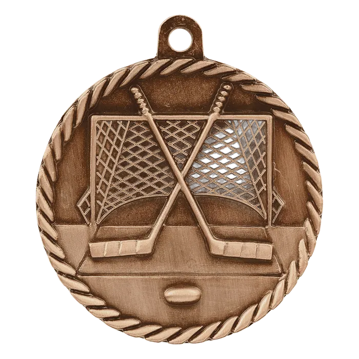 Hockey High Relief Medal-Bronze