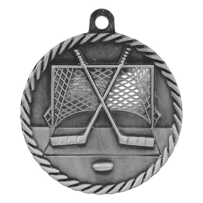 Hockey High Relief Medal-Silver