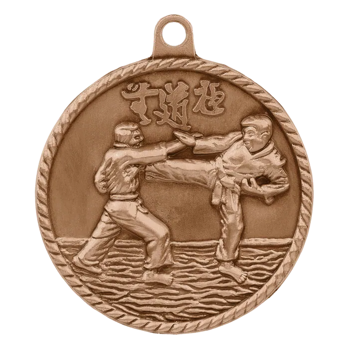 Martial Arts High Relief Medal-Bronze