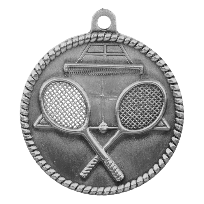 Tennis High Relief Medal-Silver