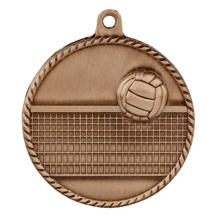 Volleyball High Relief Medal-Bronze
