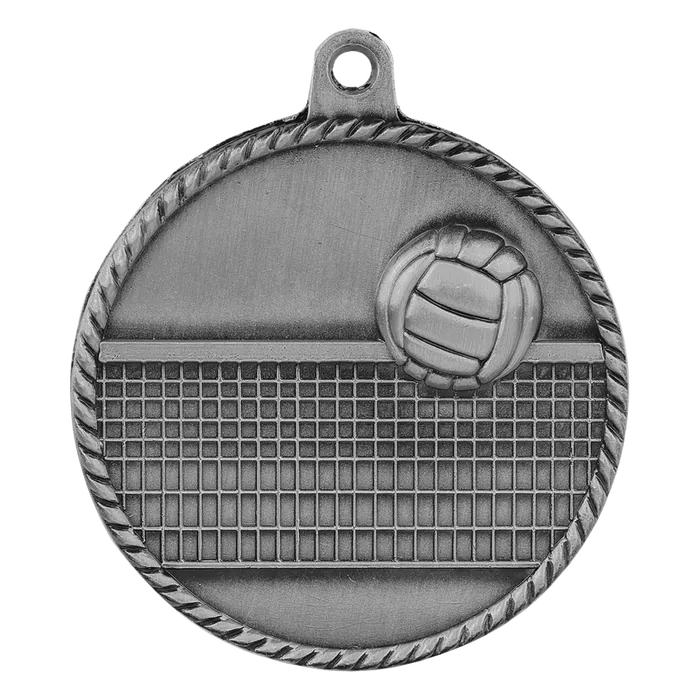 Volleyball High Relief Medal-Silver