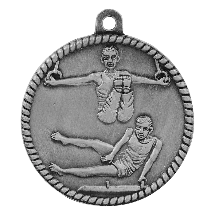 Male Gymnastics High Relief Medal-Silver