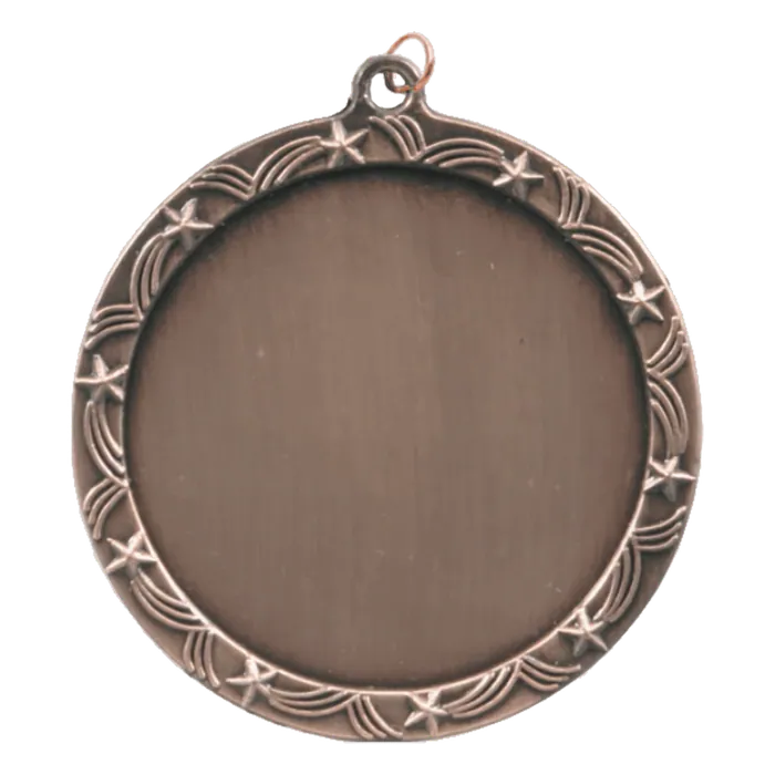 Stars 2" Insert Holder Medal-Antique Bronze (Insert not Included)