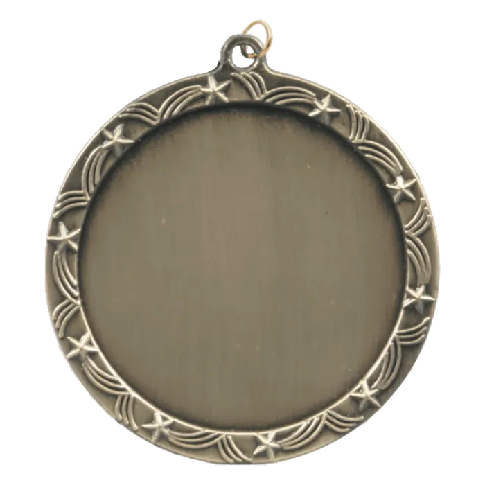 Stars 2" Insert Holder Medal-Antique Gold (Insert not Included)