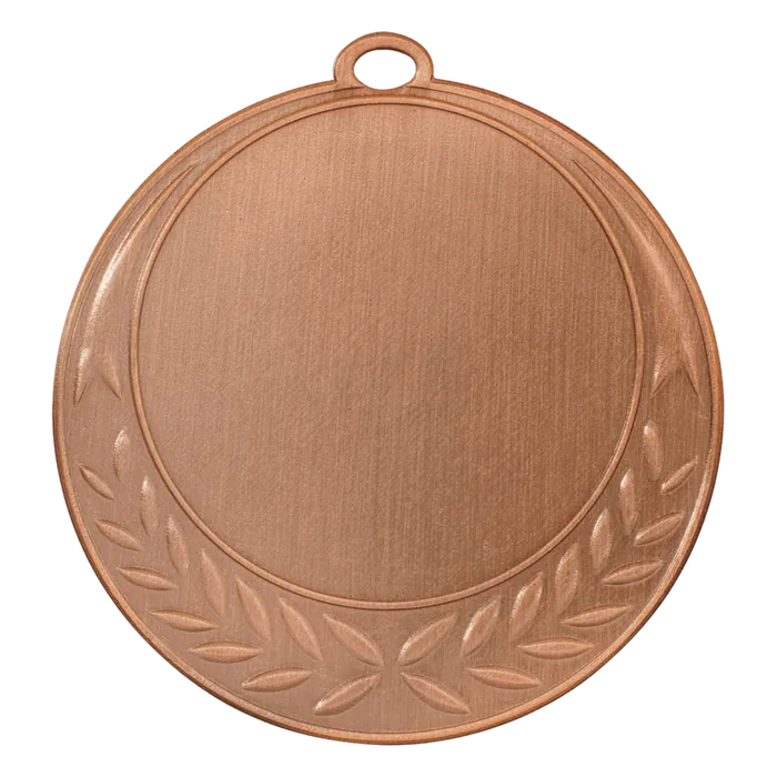 Half Wreath 2" Insert Holder Medal-Antique Bronze (Insert Not Included)