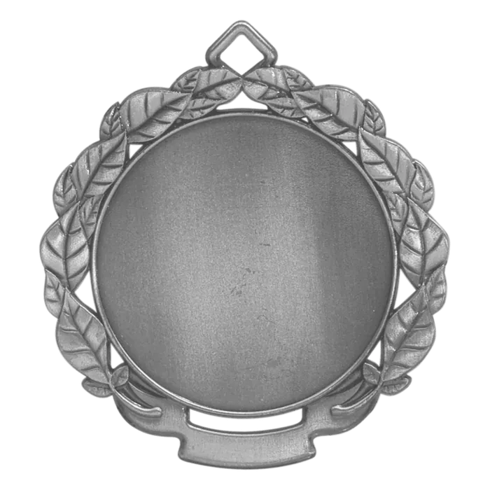 Leaf 2" Insert Holder Medal-Antique Silver (Insert Not Incuded)