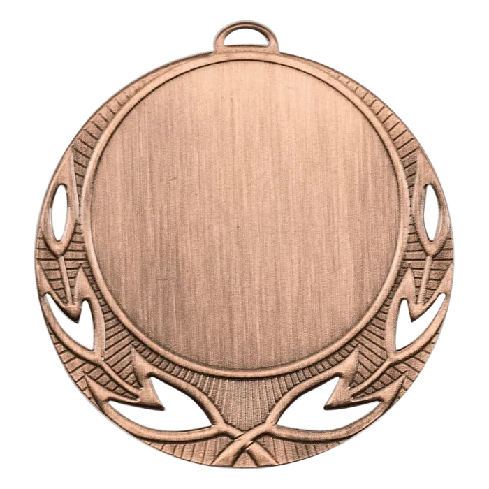 Open Wreath 2" Insert Holder Medal-Antique Bronze (Insert Not Included)