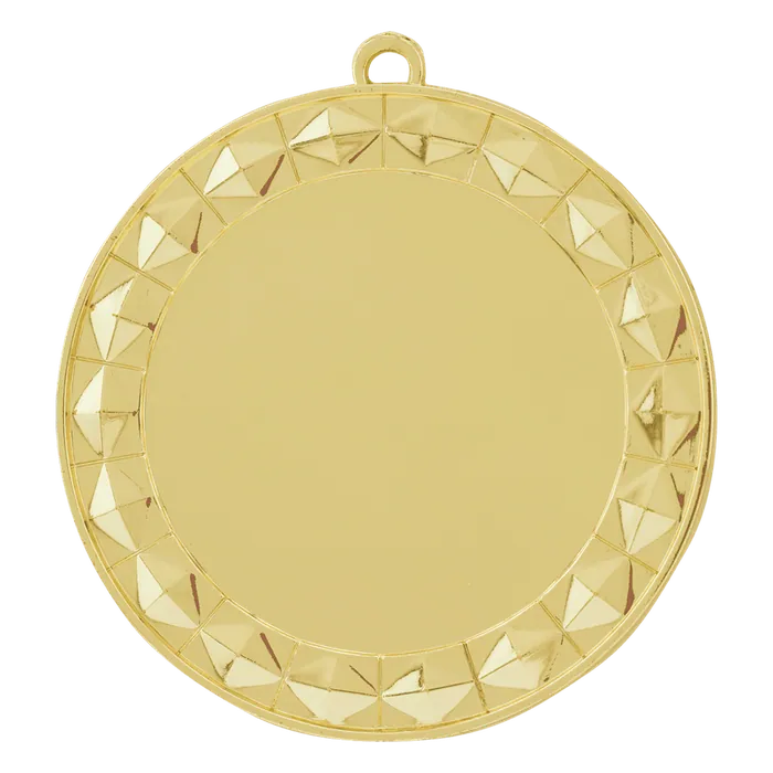 Diamond 2" Insert Holder Medal-Bright Gold (Insert Not Included)