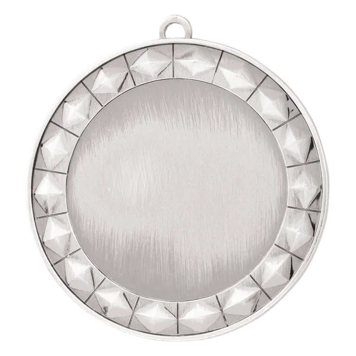 Diamond 2" Insert Holder Medal-Bright Silver (Insert Not Included)