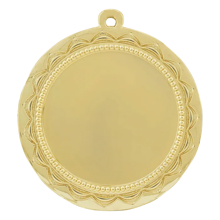 Sun 2" Insert Holder Medal-Bright Gold (Insert Not Included)