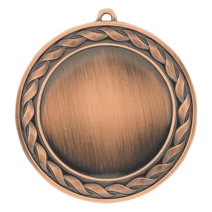 Weave 2" Insert Holder Medal-Antique Bronze (Insert Not Included)