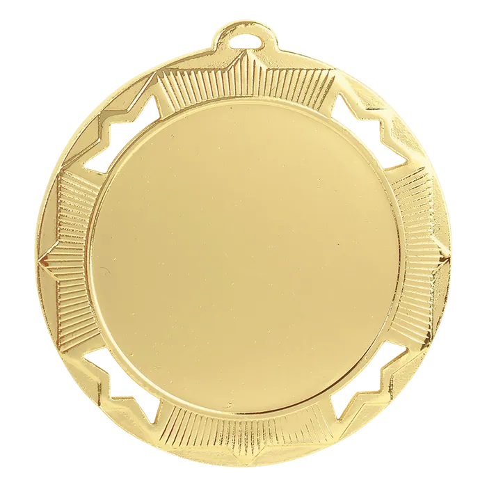 Crown 2" Insert Holder Medal-Bright Gold