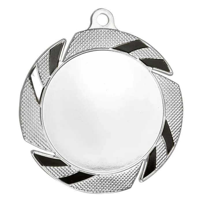 2" Insert Holder Medal-Silver/Black (Insert Not Included)